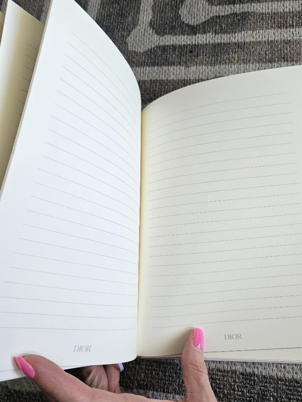 NEW Dior White & Gold Embossed Decorative Notebook